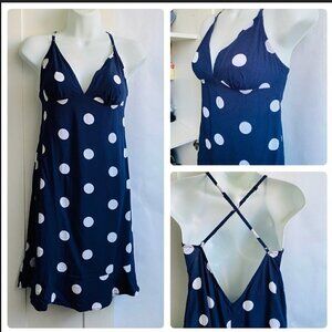 La Vie En Rose Polka Dot Cross Back Dress